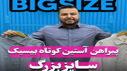 پیراهن آستین کوتاه بیسیک سایزبزرگ4030(کدمحصول:2708)