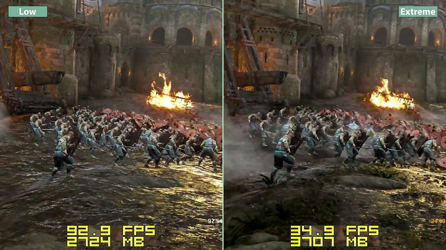 مقایسه گرافیک بازی For Honor نسخه PC