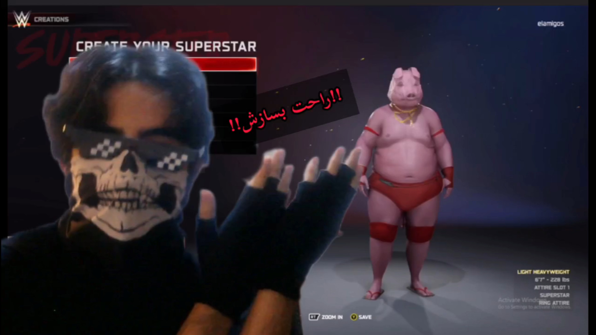 آموزش ساخت این کاراکتر خفن در wwe2025 (۵) برداشتن خال