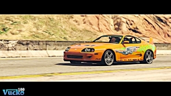 GTA V - Fast and Furious Supra vs Ferrari [Drag Scene]
