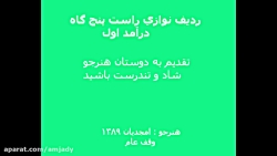 ردیف نوازی نی حامد امجدیان راس...