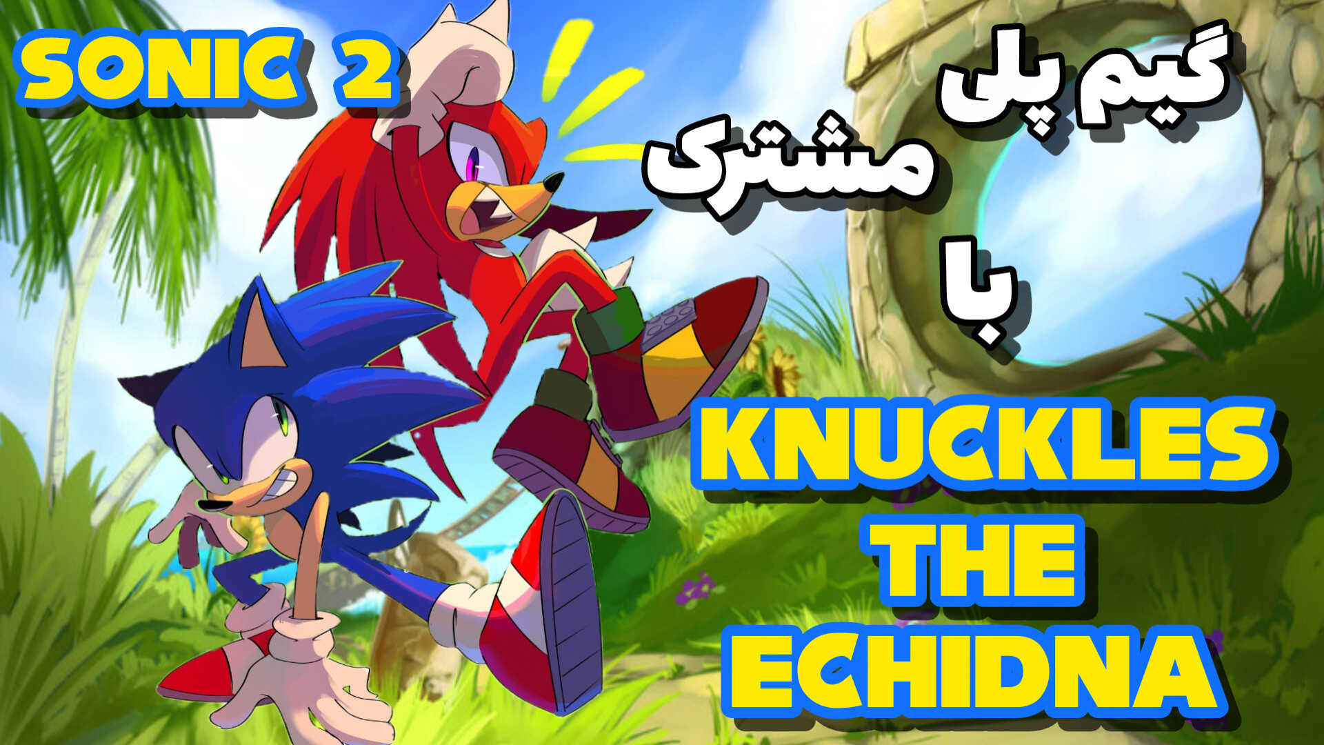 گیم پلی مشترک با knuckles The Echidna سونیک ۲ امرالد هیل اکت یک پزشکی فضاپویا