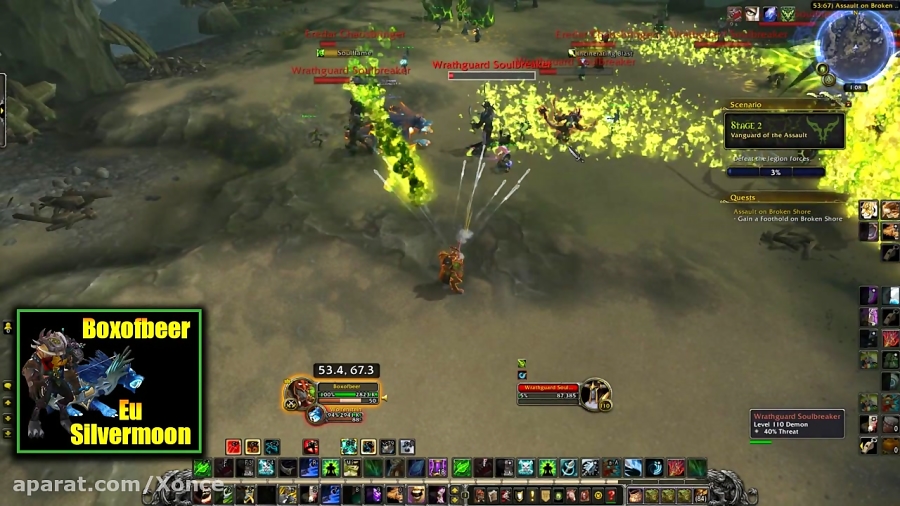 World of Warcraft Legion Assault on Broken Shore scenario