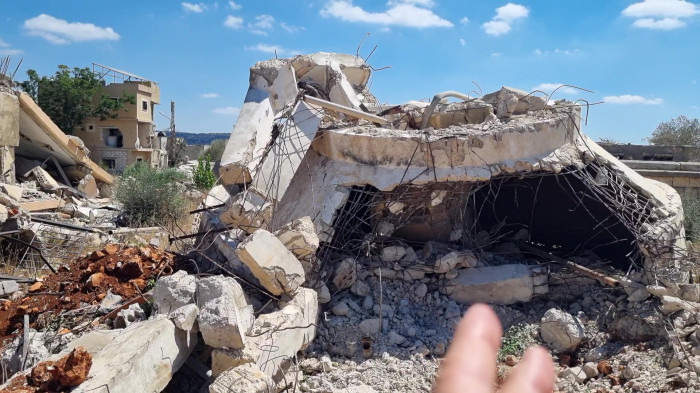 تخریب منبع اب بتنی بلیدا توسط اسرائیل