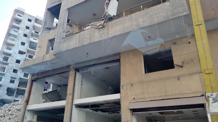 انهدام ساختمان مسکونی بیروت توسط صهیونیستها