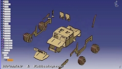 پازل سه بعدی ماشین هامر جنگی (...