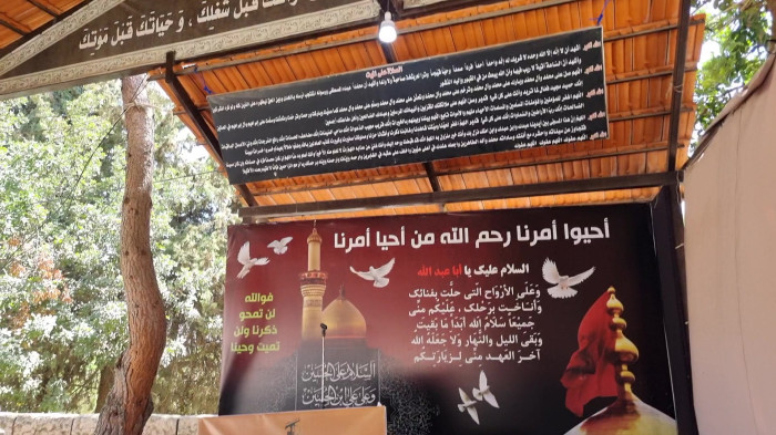 توصیف مزار اموات و شهدای شهر بنت جبیل در جنوب لبنان