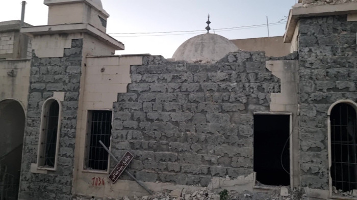 اثر جنایات صهیونیستی بر مسجد بنت طالب