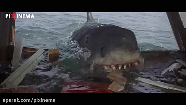 سکانس شکست کوسه در فیلم آرواره ها(Jaws,1975) زمان350ثانیه