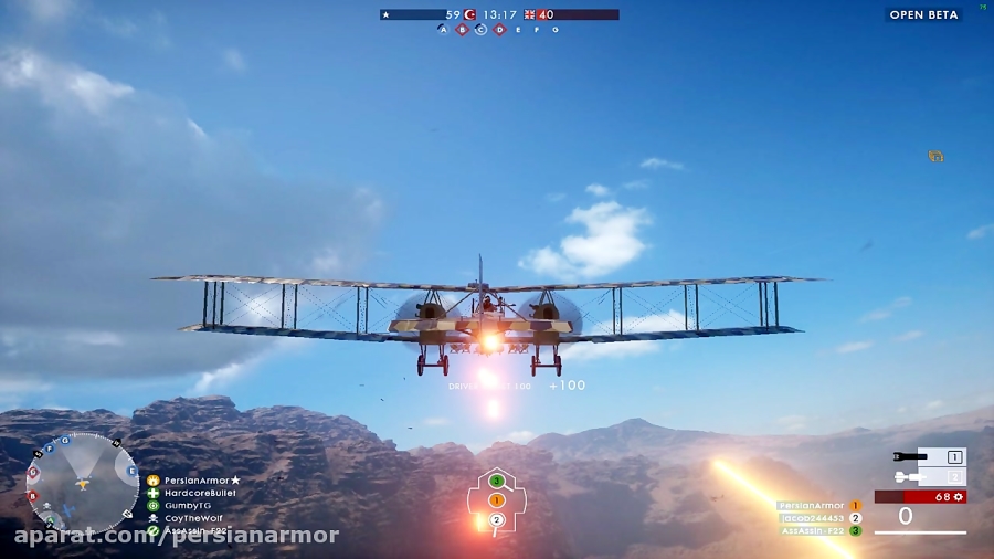 Battlefield 1 Open Beta Bomber Plane Multikills