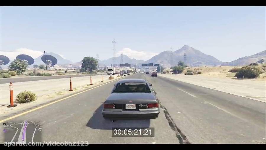 Drive across the map gta v