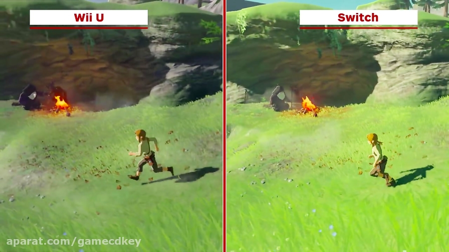 مقایسه گرافیک Zelda: Breath of the W در Wii U-Nintendo