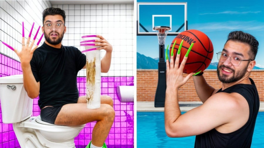 یک روز ناخن مصنویی گذاشتن ممنتو