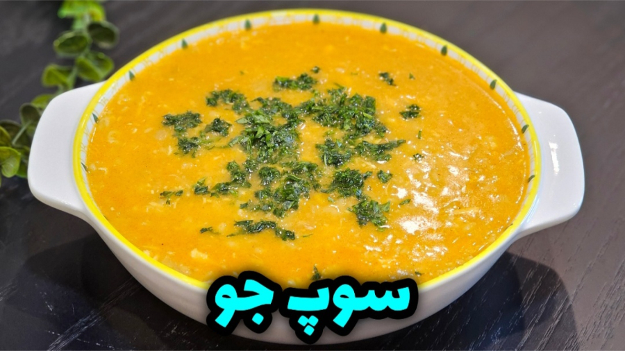 طرز تهیه سوپ جو رستورانی خوشمزه و مقوی | سوپ جو | سوپ