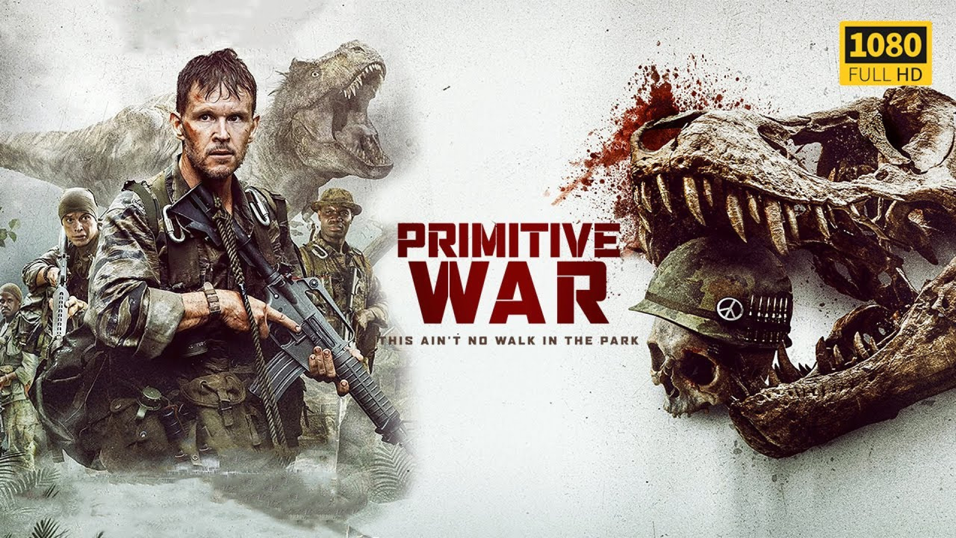 معرفی فیلم ترسناک اکشن جنگ آغازین 2025 Primitive war زمان90ثانیه