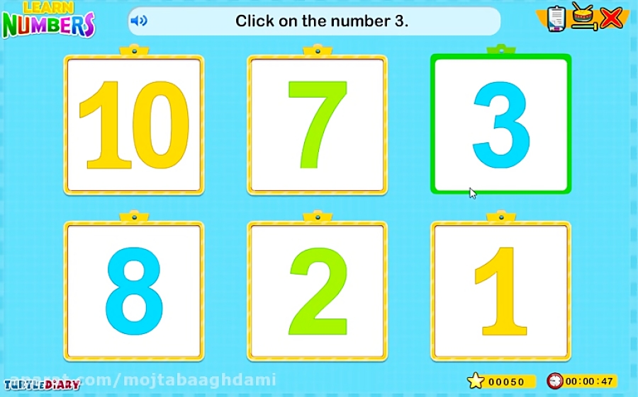 learning numbers game