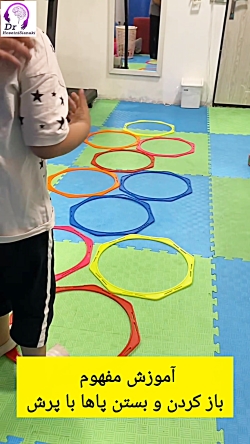 آموزش مفهوم باز و بسته کردن پاها با پرش