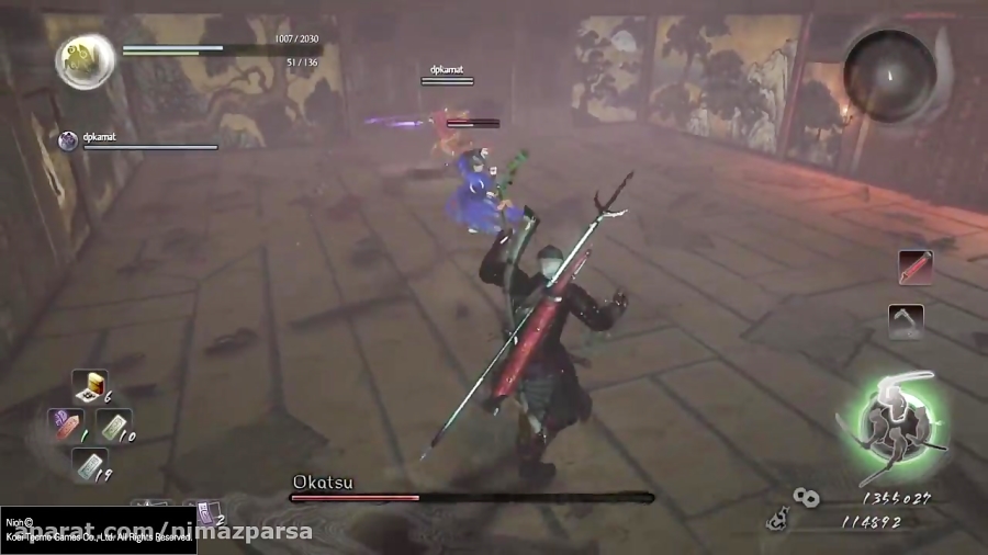 کشتن Okatsu در بازی NiOh با کمک Co - op