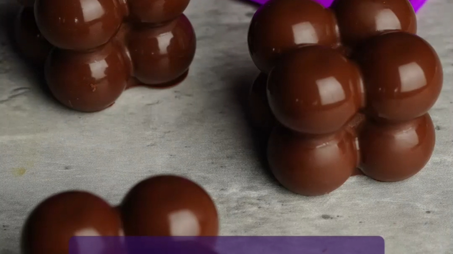 نحوه کار با قالب روبیک کوچک ۳ عددی | لوازم قنادی بهگز