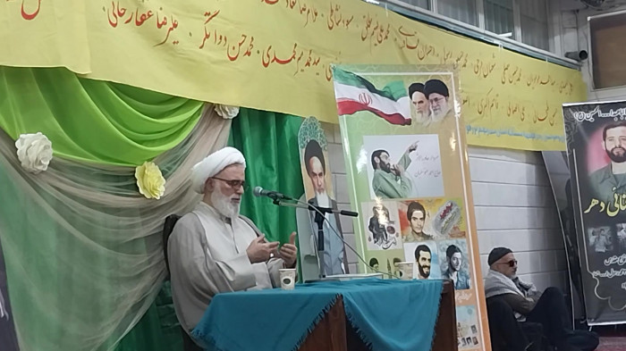 سخن روحانی رزمنده حجت الاسلام شکیبا در هیات ذوالفقار