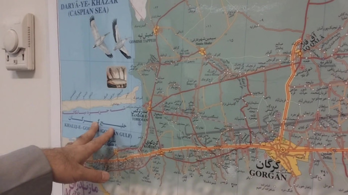 توصیف استان گلستان برروی نقشه و ماکت