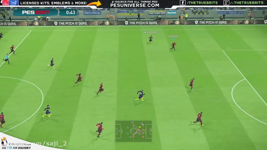 [TTB] PES 2017 Gameplay - Manual Passing - Realistic Pace - Costly Mistake!