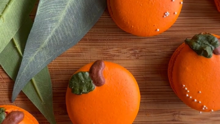 تهیه ماکارون های نارنجی خوشرنگ و زیبا | لوازم قنادی بهگز