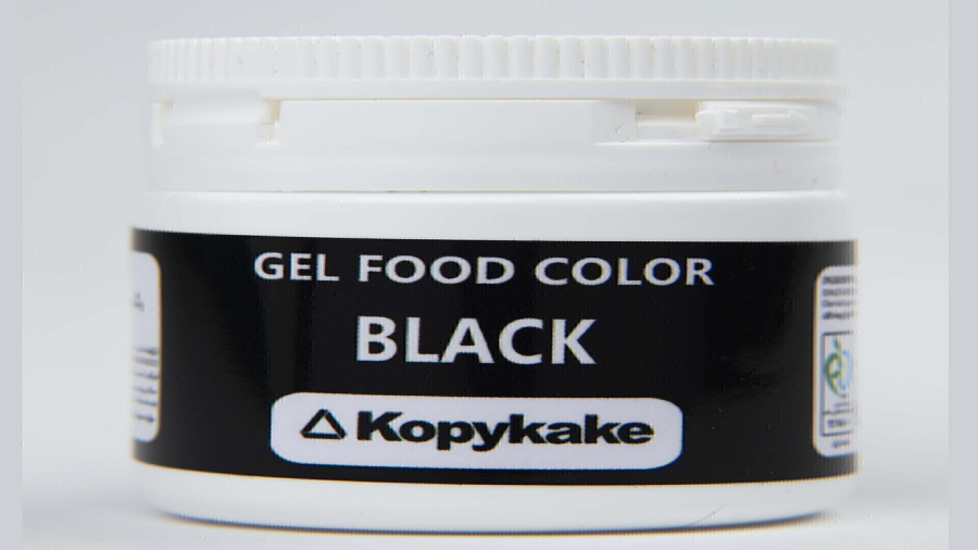 آموزش تزیین کیک تولد با رنگ خوراکی ژله ای مشکی مطلق کپی کیک | لوازم قنادی بهگز