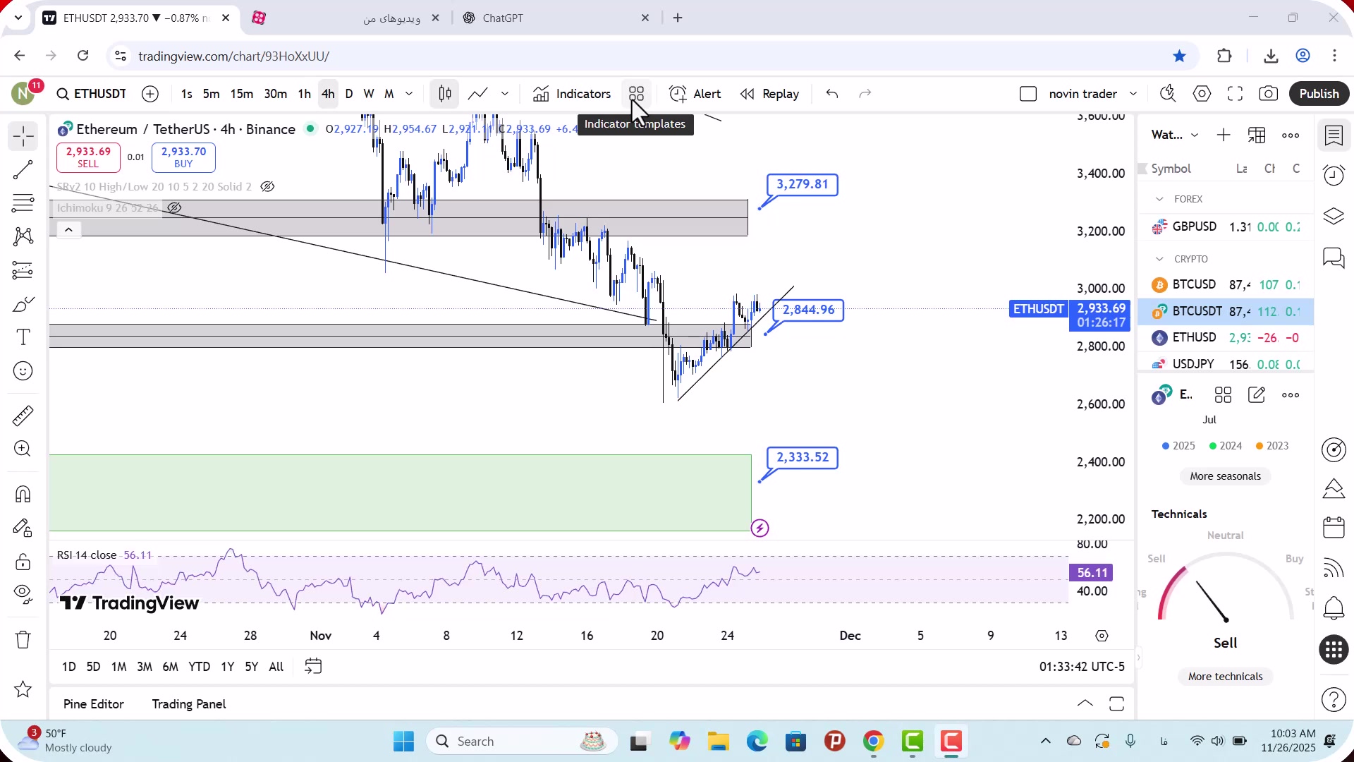 تحلیل , اتریوم , آذر , 1404
https: , zoomarz , com , ethereum-analysis