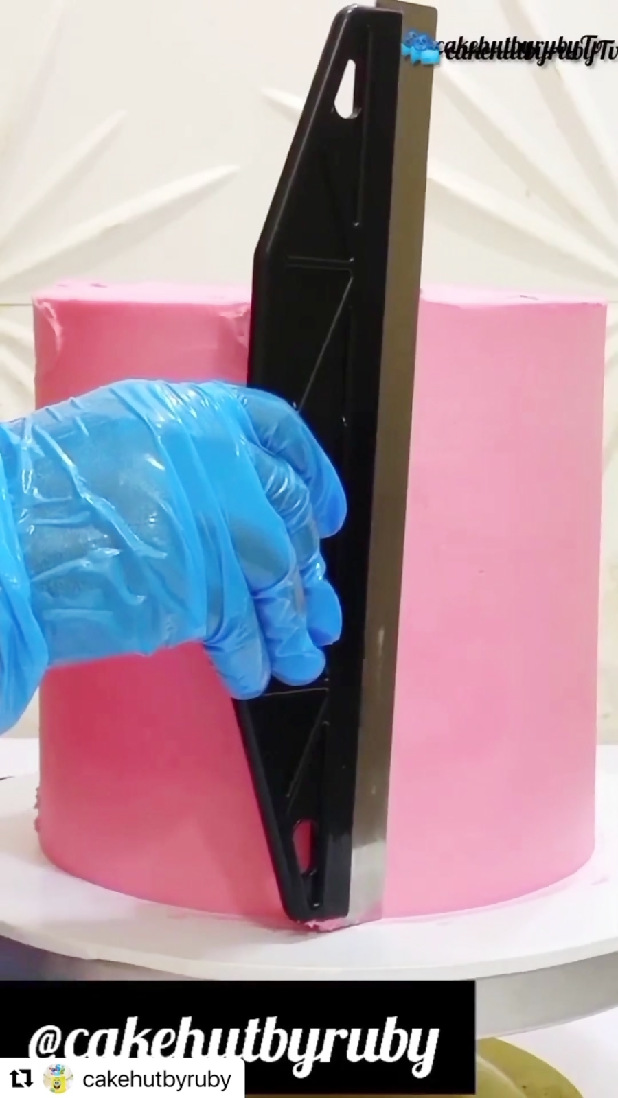 آموزش تزیین کیک با شابلون و استنسیل کیک طرح گندمی | لوازم قنادی بهگز