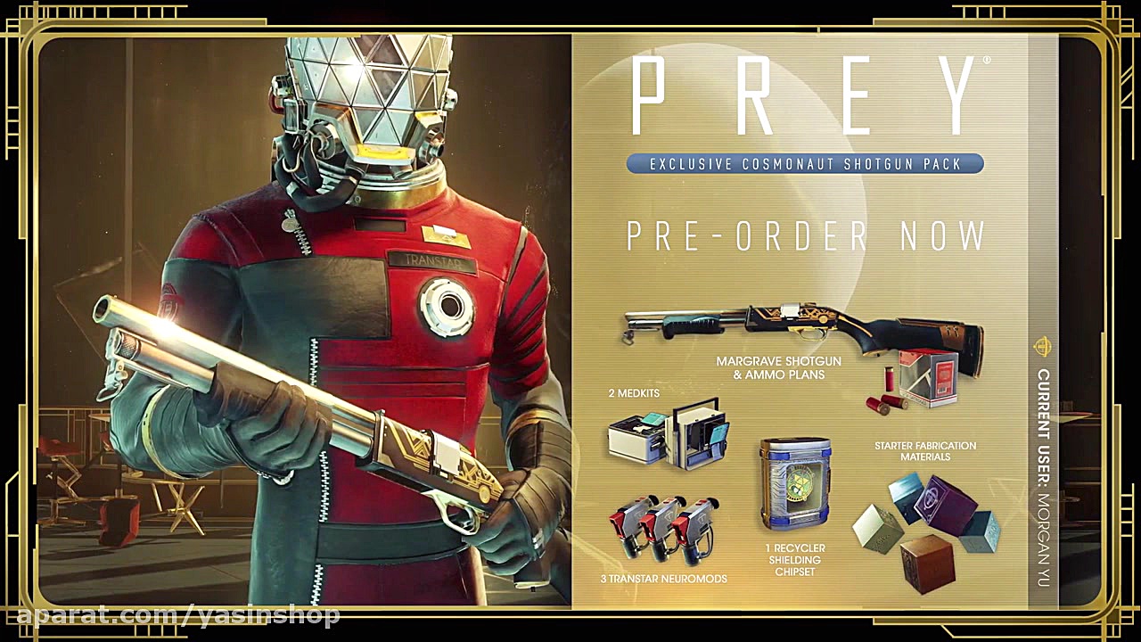 تریلر معرفی اسلحه های بازی Prey زمان90ثانیه