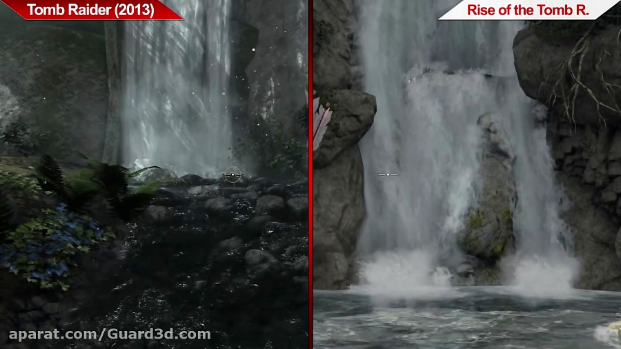 مقایسه کیفیت Tomb Raider و Rise of the Tomb Raider
