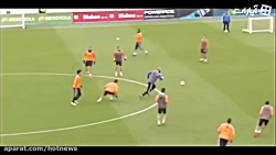 تمرین زیدان و کریستیانو رونالد...