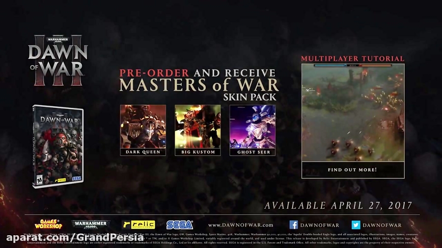 تریلر مدیریت نیروهای Warhammer 40,000: Dawn of War 3