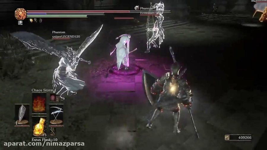 کشتن باس دو نفره Spear of the Church در بازی Dark Souls