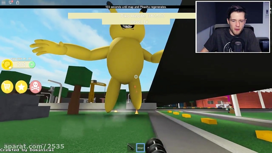 roblox get eaten by a giant pikachu