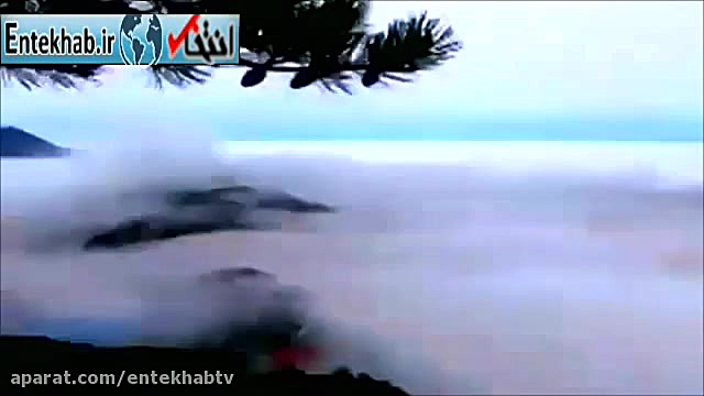 فیلم/ ویدئویی زیبا از پنهان شدن کوه ها در میان ابرها زمان85ثانیه