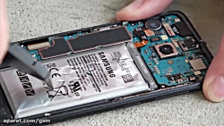 سوراخ کردن باتری گلکسی اس 8 با...