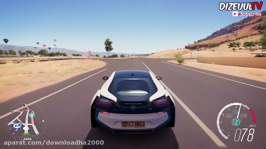 تست BMW I8 در بازی Forza Horizon 3