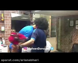 دابسمش فوتبالی محسن بروفر در آ...