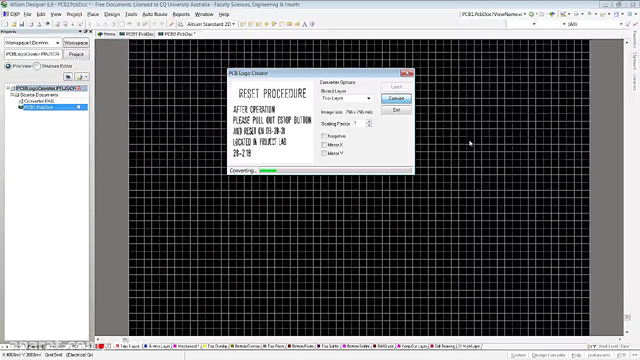 Altium Import of bmp images onto a PCB ویروس‌شناسی انسانی