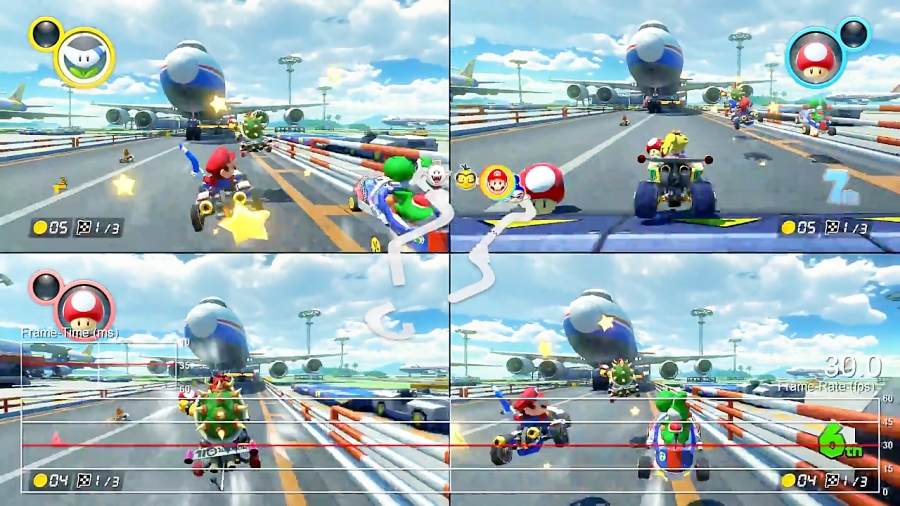 آنالیز گرافیک و فریم ریت بازی Mario Kart 8 Deluxe
