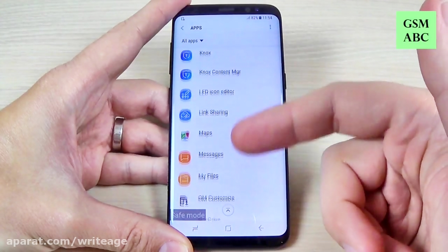 galaxy s8 safe mode