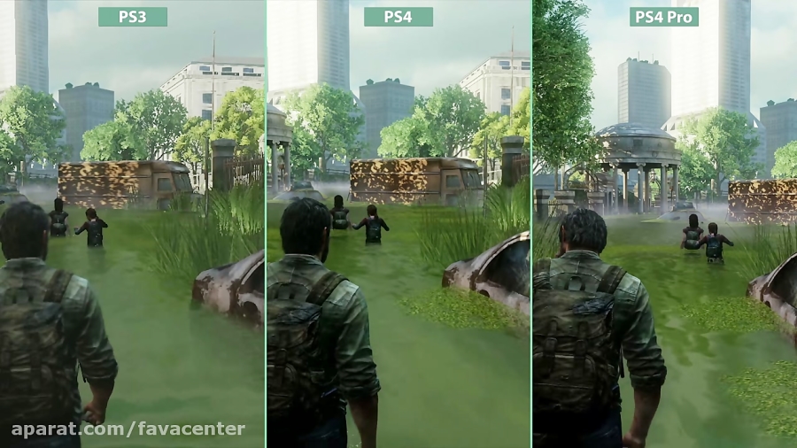 مقایسه گرافیکی بازی The Last of Us در PS4 Pro و PS4وPS3