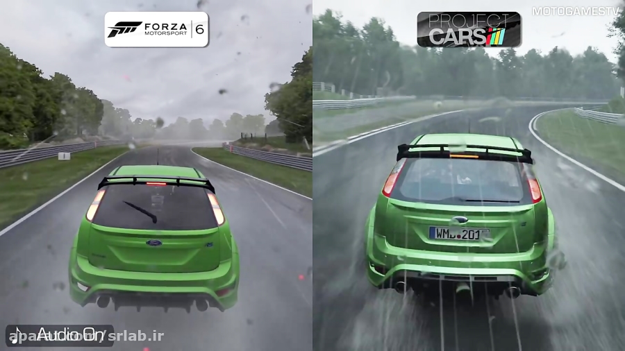 Forza Motorsport 6 vs Project CARS - Rain Effects Comparison