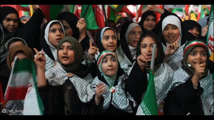 اجتماع بزرگ مردم قم در بلوار صدوقی  روز دختر 1405
