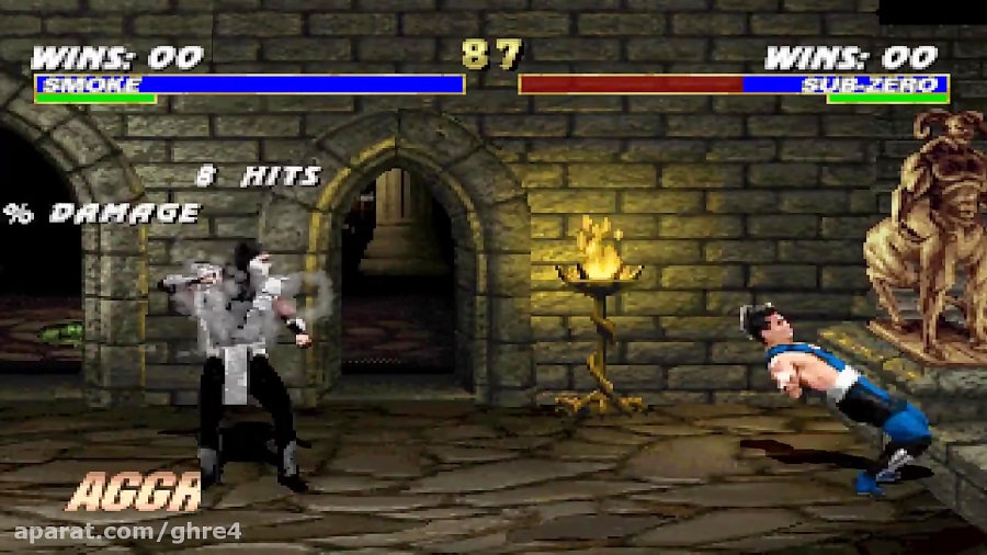 Mortal Kombat Trilogy (PS1) Human Smoke Combos