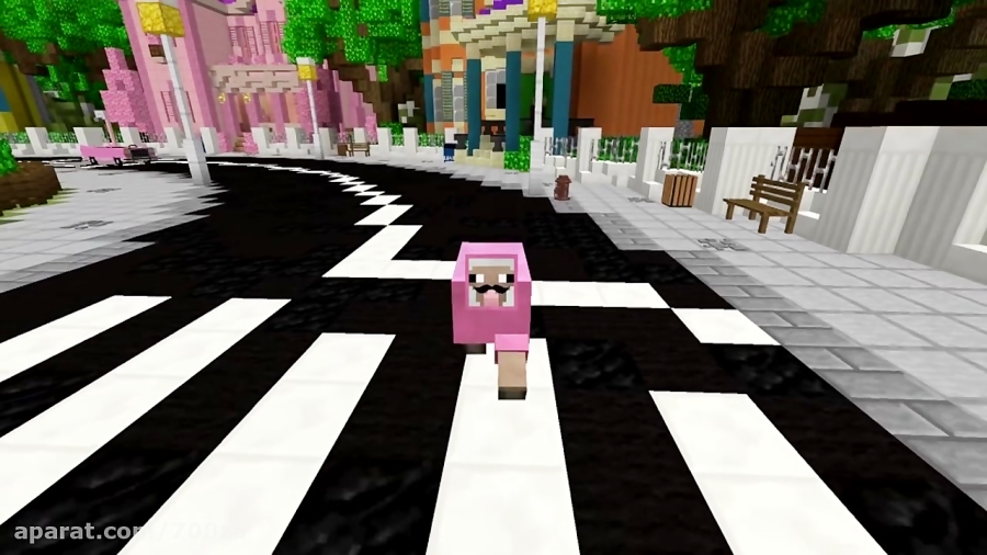 PINK SHEEP vs PURPLE SHEP (Minecraft RAP BATTLE)