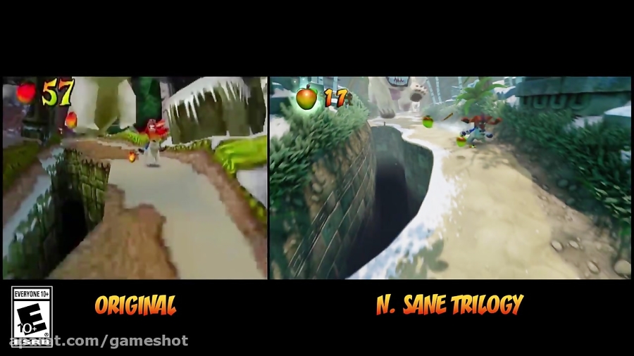 مقایسه گرافیکی Crash Bandicoot بر روی پلی استیشن 4 با 1