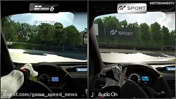 تریلر مقایسه  Gran Turismo 6 با Gran Turismo Sport Beta